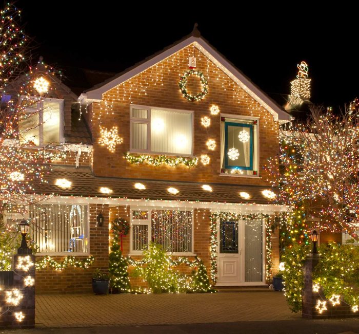 permanently installed christmas lights